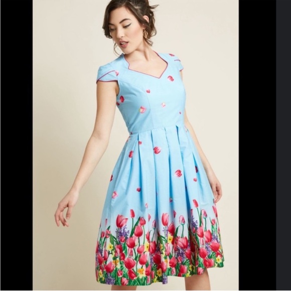 Hell Bunny Tulip dress 3x - Picture 2 of 5